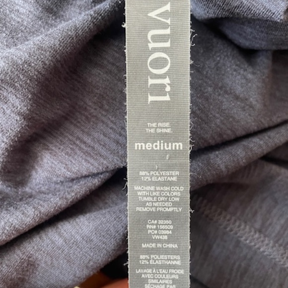 VUORI Lux Long Sleeve V-Neck Jogger Jumpsuit Midnight Heather Blue - Picture 5 of 10